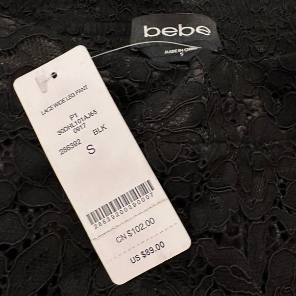 BEBE Black Lace Pants - Picture 5 of 7